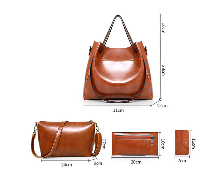 Alicia - Conjunto Carteras Cuatro Piezas