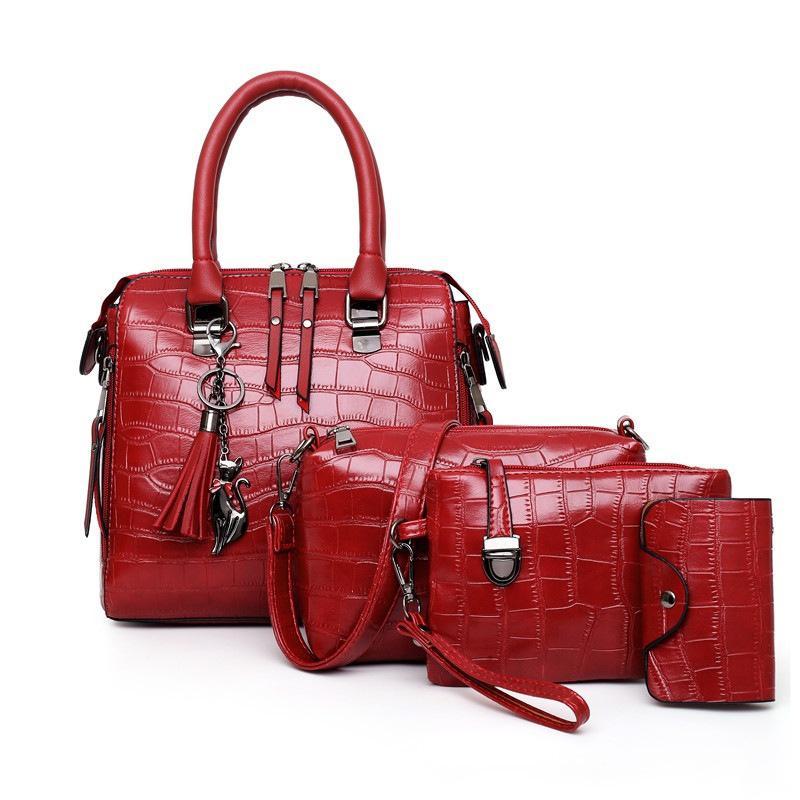 Elvira - Set Carteras Cocodrilo Cuatro Piezas