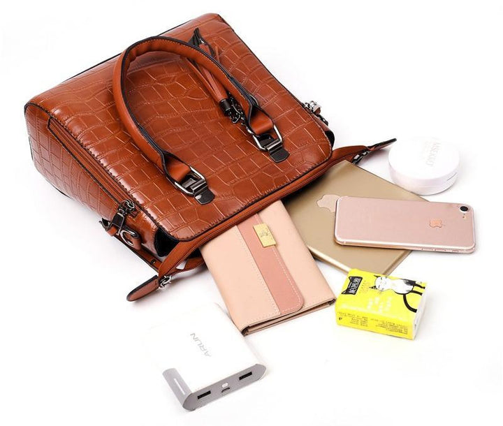 Elvira - Set Carteras Cocodrilo Cuatro Piezas