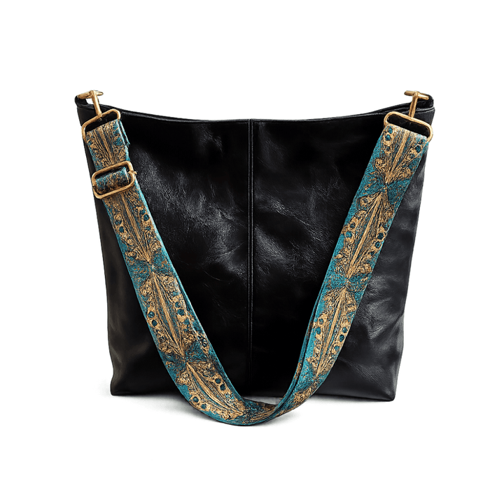 Cecilia - Cartera Hombro Correa Étnica Ancha