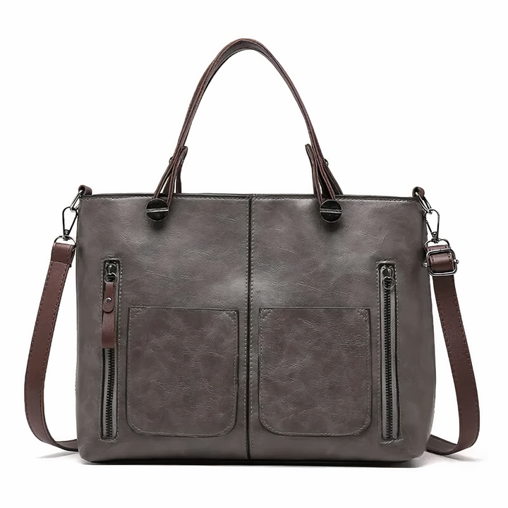 Leticia - Tote Vintage Bolsillos Laterales