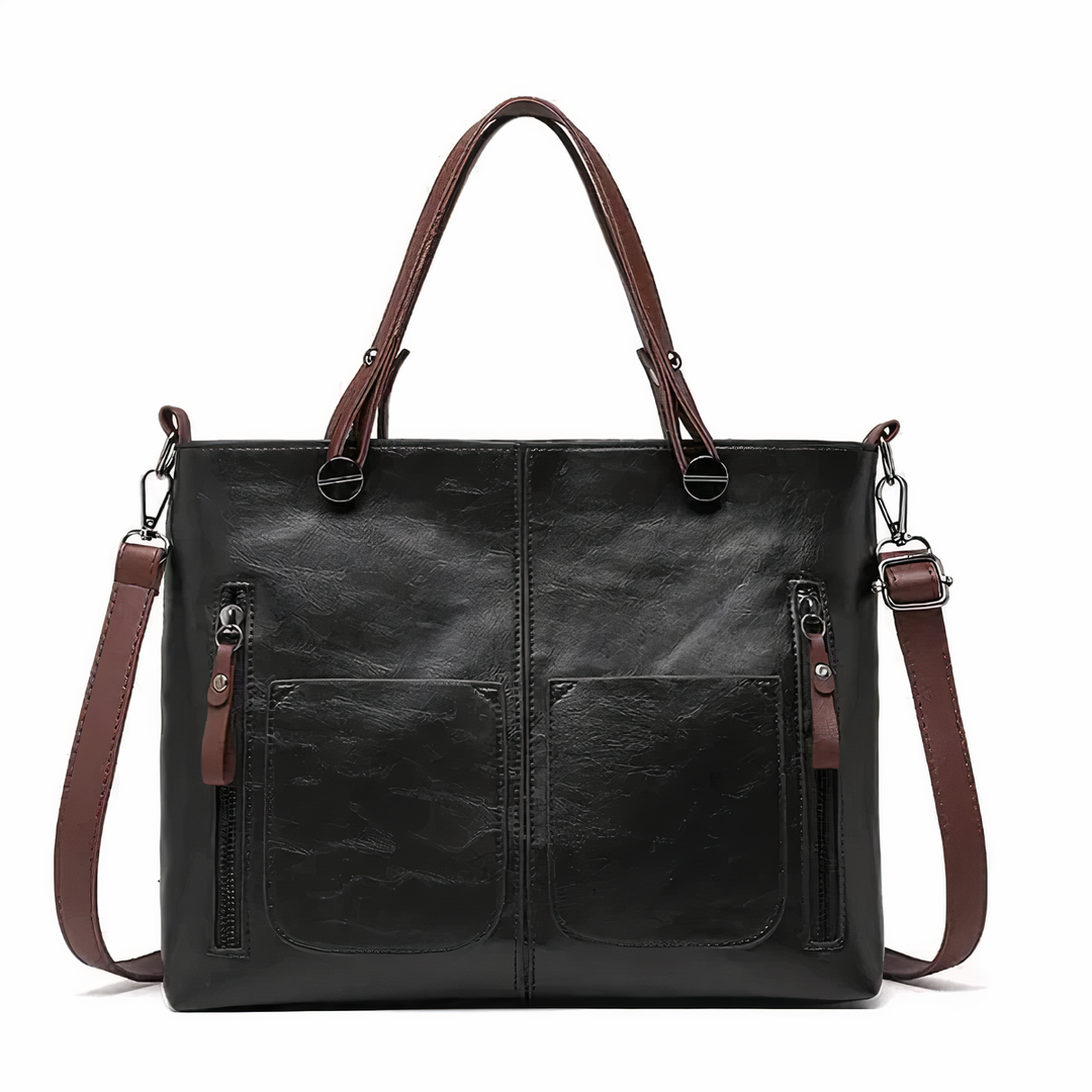 Leticia - Tote Vintage Bolsillos Laterales