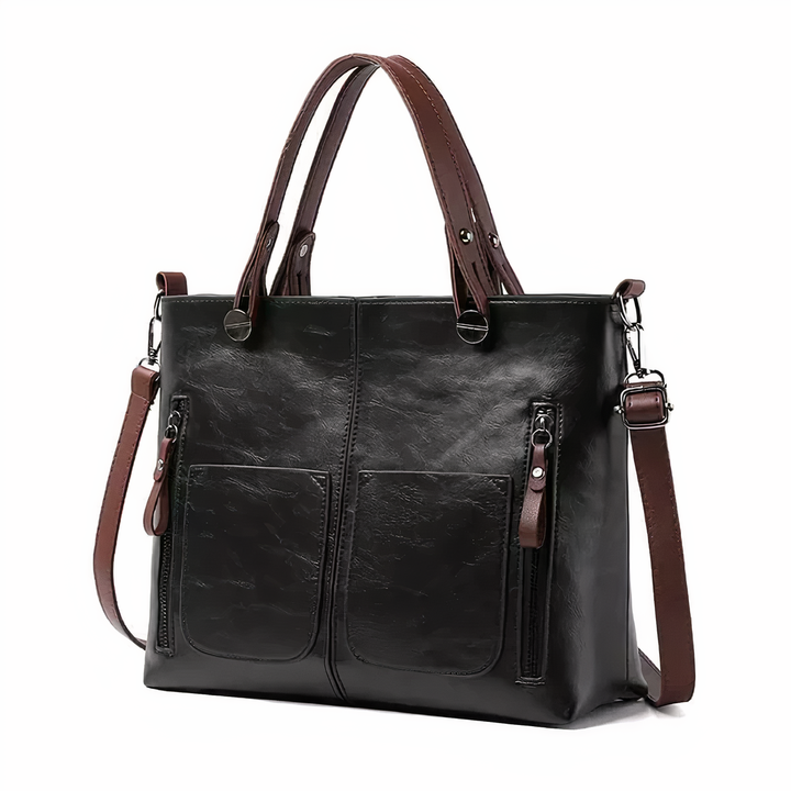 Leticia - Tote Vintage Bolsillos Laterales