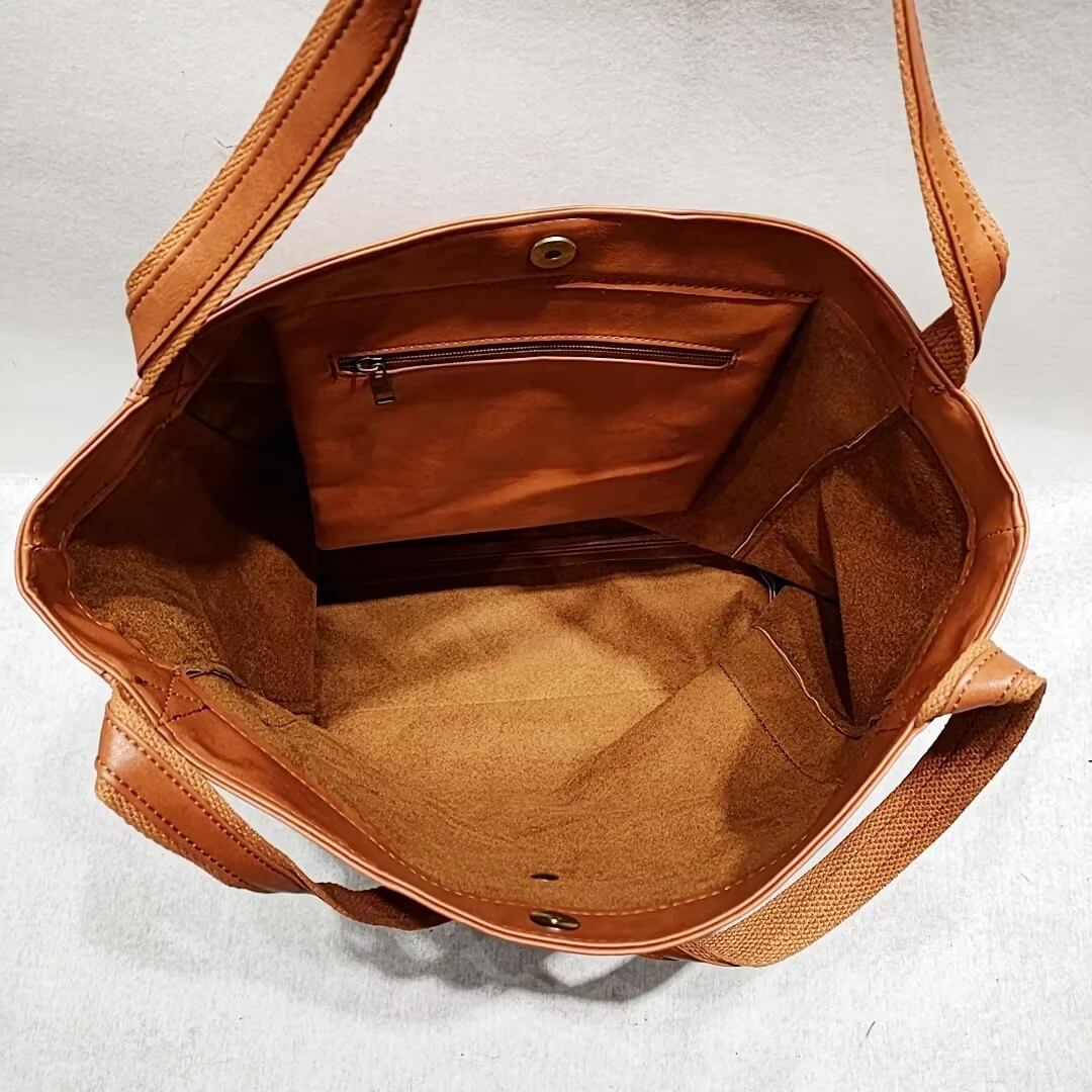 Juana - Cartera Tote Cuero Minimalista