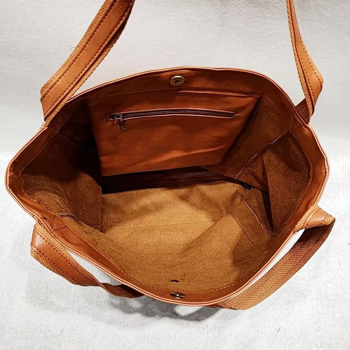Juana - Cartera Tote Cuero Minimalista