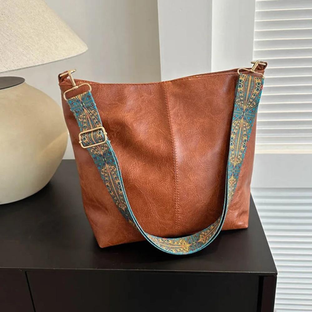 Cecilia - Cartera Hombro Correa Étnica Ancha