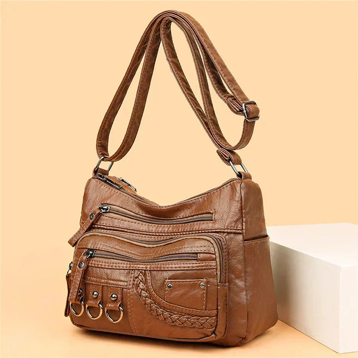 María - Cartera Hombro Multibolsillos