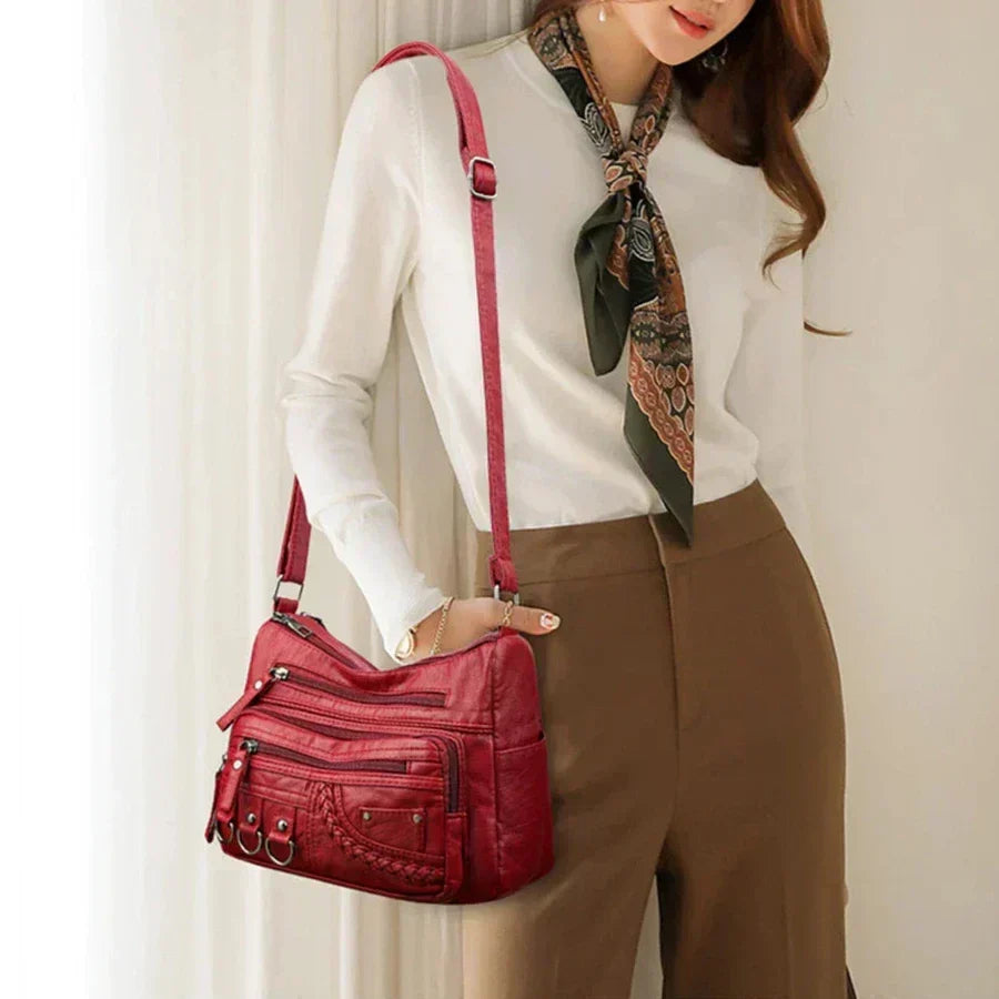 María - Cartera Hombro Multibolsillos