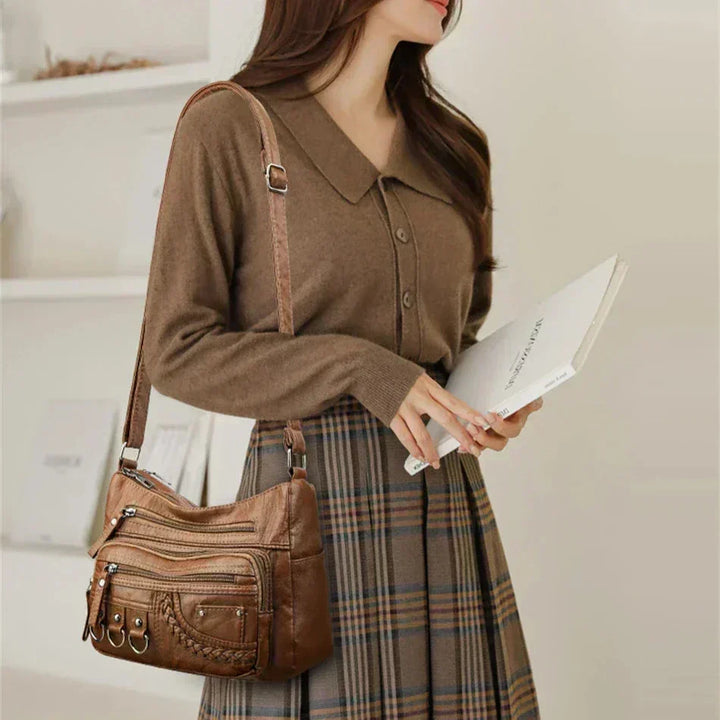 María - Cartera Hombro Multibolsillos