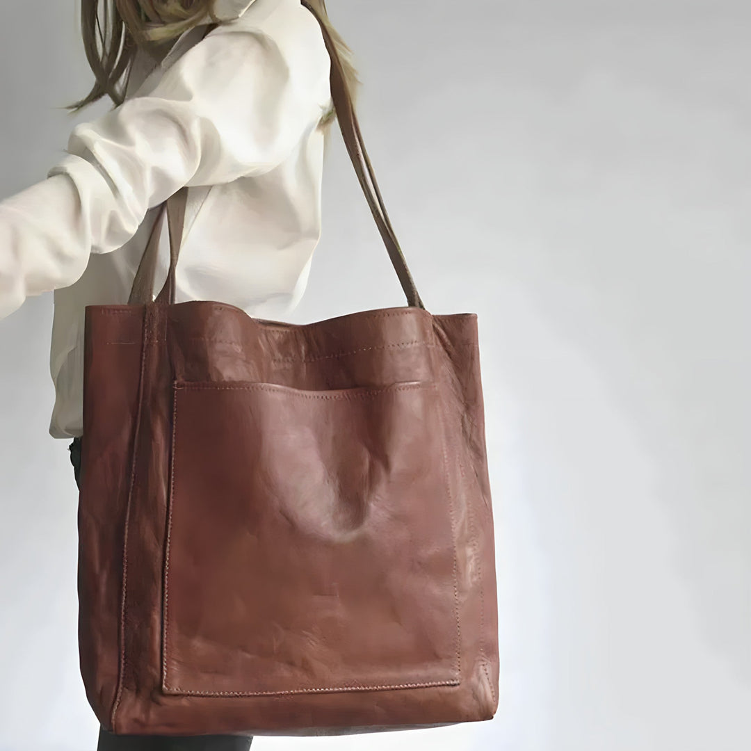 Juana - Cartera Tote Cuero Minimalista
